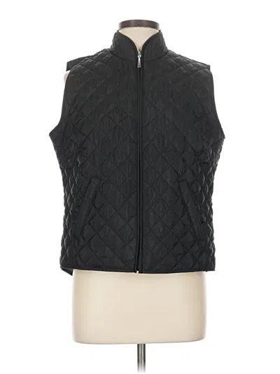 Pre-owned Karen Scott Sport Vest In Black