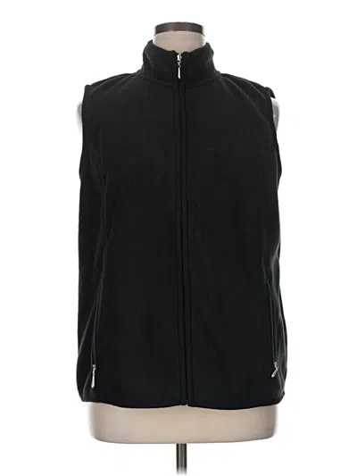 Pre-owned Karen Scott Sport Vest In Black
