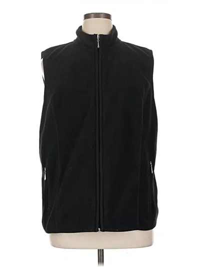 Pre-owned Karen Scott Sport Vest In Black