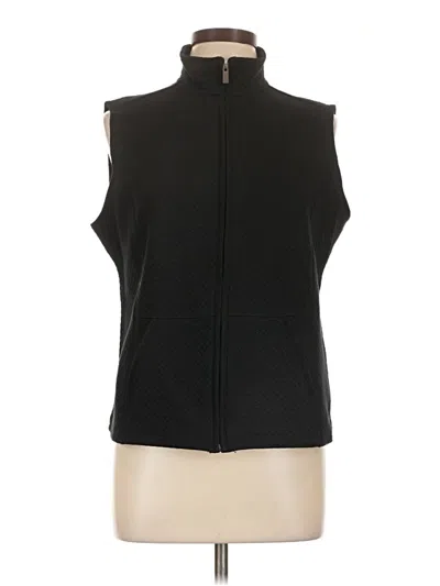 Pre-owned Karen Scott Sport Vest In Black