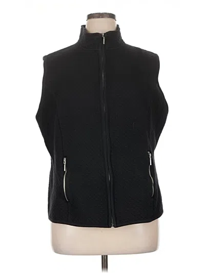 Pre-owned Karen Scott Sport Vest In Black