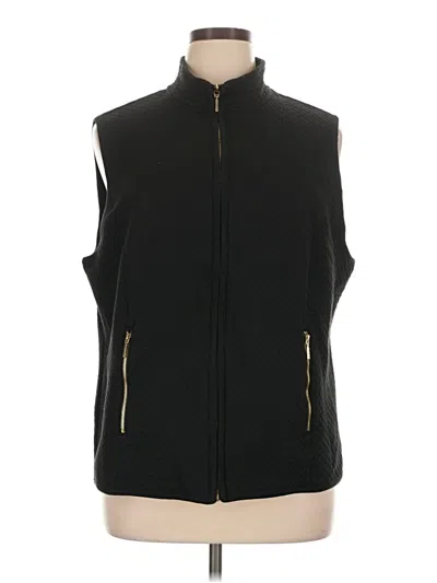Pre-owned Karen Scott Sport Vest In Black