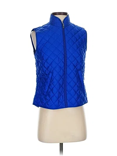Pre-owned Karen Scott Sport Vest In Blue