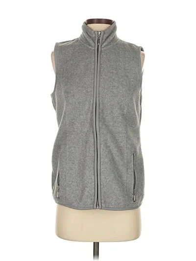 Pre-owned Karen Scott Sport Vest In Gray