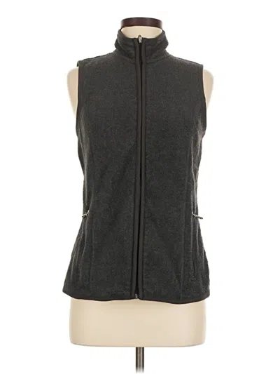 Pre-owned Karen Scott Sport Vest In Gray