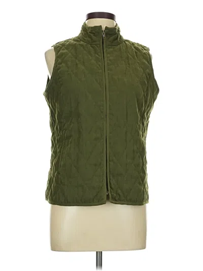 Pre-owned Karen Scott Sport Vest In Green