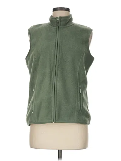 Pre-owned Karen Scott Sport Vest In Green