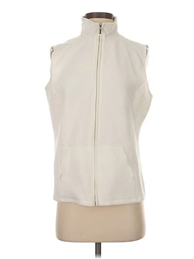Pre-owned Karen Scott Sport Vest In Ivory