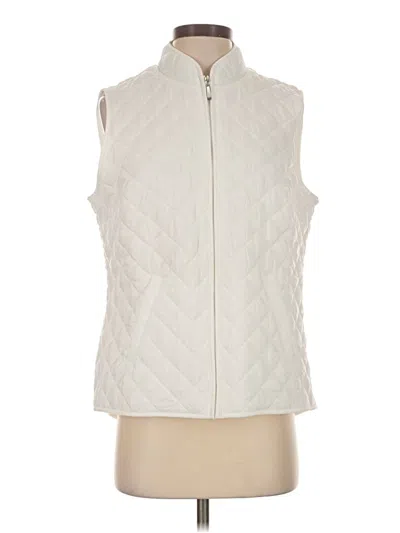Pre-owned Karen Scott Sport Vest In Ivory