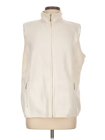 Pre-owned Karen Scott Sport Vest In Ivory