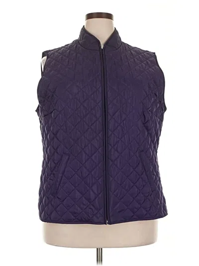 Pre-owned Karen Scott Sport Vest In Purple