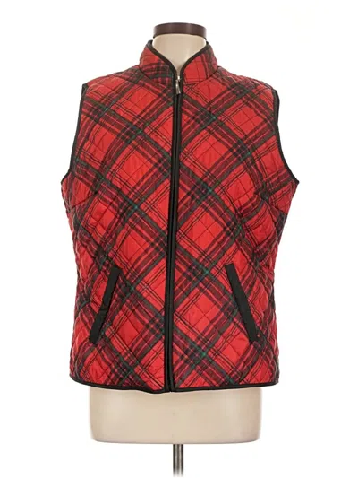 Pre-owned Karen Scott Sport Vest In Red