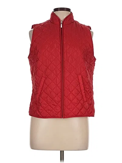 Pre-owned Karen Scott Sport Vest In Red