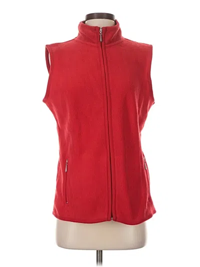 Pre-owned Karen Scott Sport Vest In Red