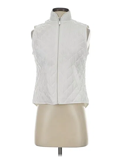 Pre-owned Karen Scott Sport Vest In White