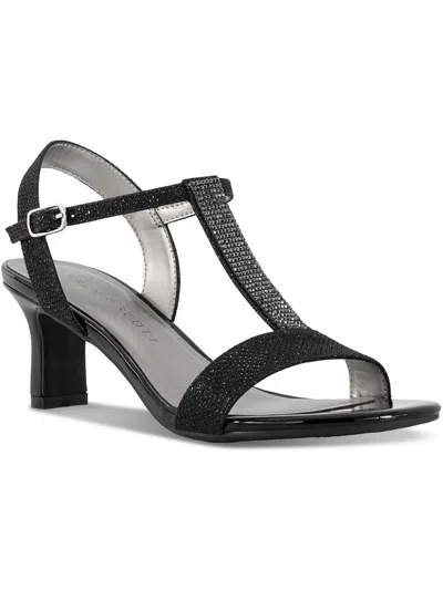 Karen Scott Toriee Womens T-strap Sandals In Black