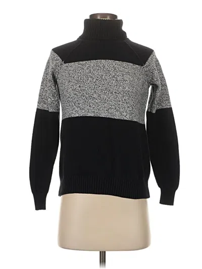 Pre-owned Karen Scott Turtleneck Sweater In Black
