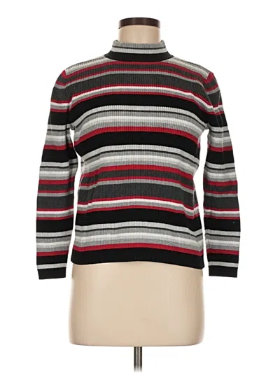 Pre-owned Karen Scott Turtleneck Sweater In Black