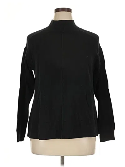 Pre-owned Karen Scott Turtleneck Sweater In Black