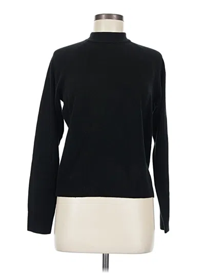 Pre-owned Karen Scott Turtleneck Sweater In Black
