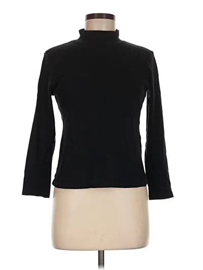 Pre-owned Karen Scott Turtleneck Sweater In Black