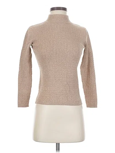 Pre-owned Karen Scott Turtleneck Sweater In Brown