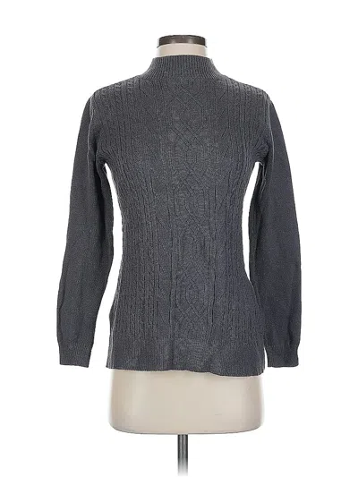 Pre-owned Karen Scott Turtleneck Sweater In Gray