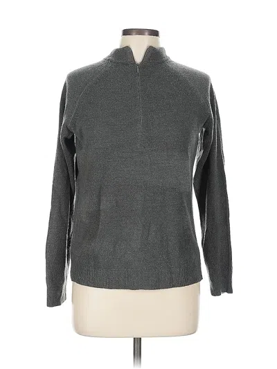 Pre-owned Karen Scott Turtleneck Sweater In Gray