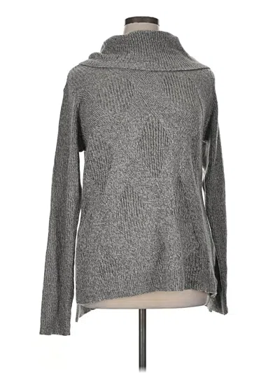 Pre-owned Karen Scott Turtleneck Sweater In Gray