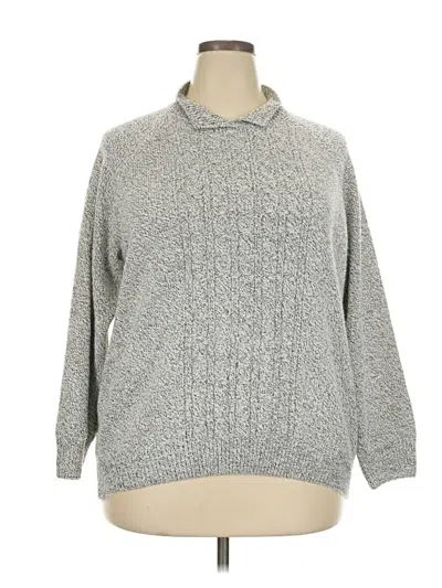 Pre-owned Karen Scott Turtleneck Sweater In Gray