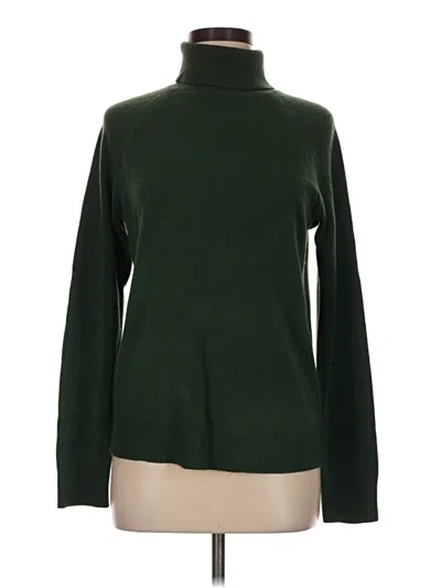 Pre-owned Karen Scott Turtleneck Sweater In Green