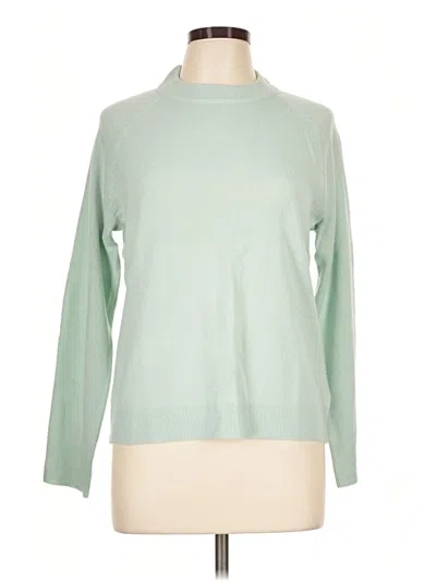 Pre-owned Karen Scott Turtleneck Sweater In Green