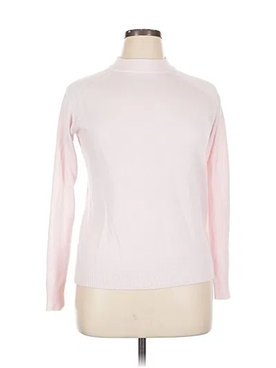 Pre-owned Karen Scott Turtleneck Sweater In Pink