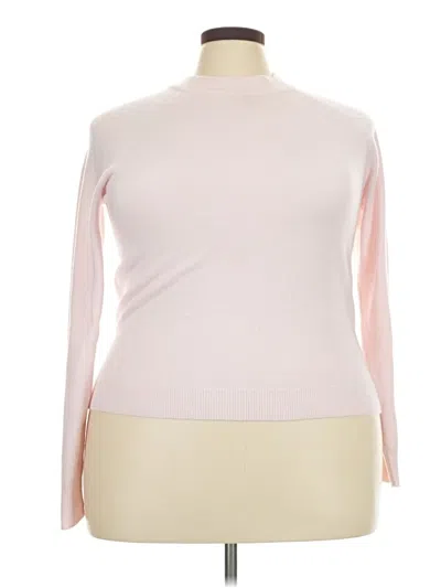 Pre-owned Karen Scott Turtleneck Sweater In Pink