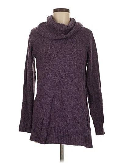 Pre-owned Karen Scott Turtleneck Sweater In Purple