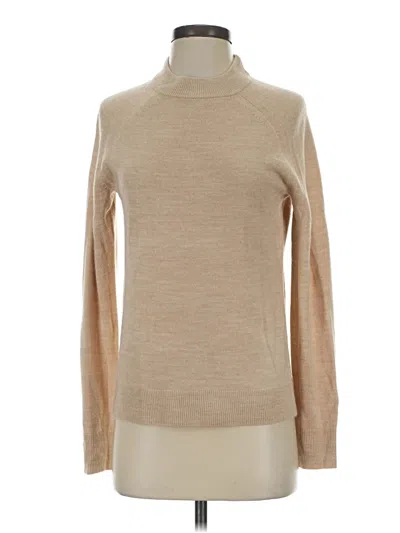 Pre-owned Karen Scott Turtleneck Sweater In Tan
