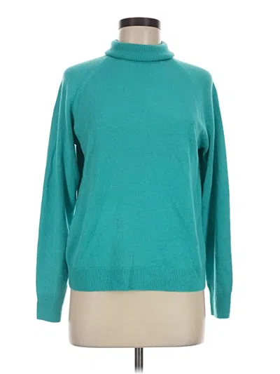 Pre-owned Karen Scott Turtleneck Sweater In Teal
