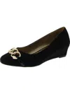 Karen Scott Womens Chain Wedge Wedge Heels In Black