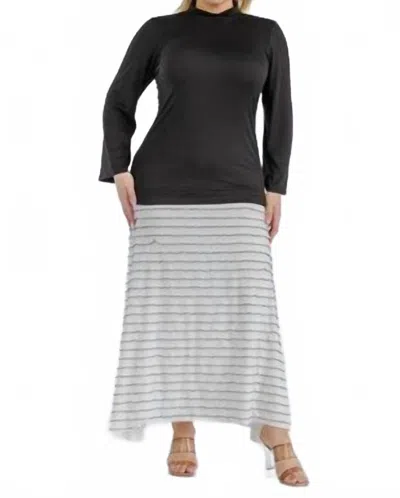 Karen T Design Dual Elegance Maxi Dress In Black/white