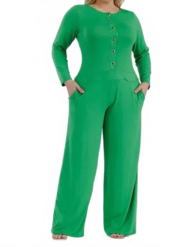Karen T Design Mareselle Jumpsuit In Green