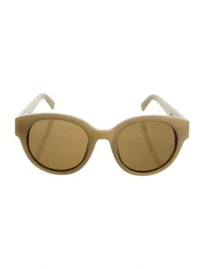 Pre-owned Karen Walker Anywhere Round Sunglasses In White
