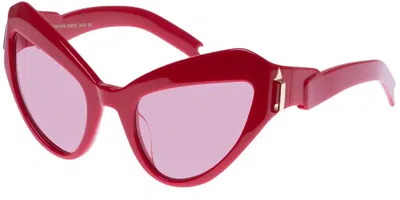 Karen Walker Bow Wow Kas2349737 Occhiali Da Sole Rossi Per Donna In Red