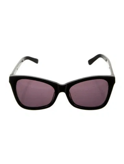 Pre-owned Karen Walker Cat-eye Tinted Sunglasses In Black