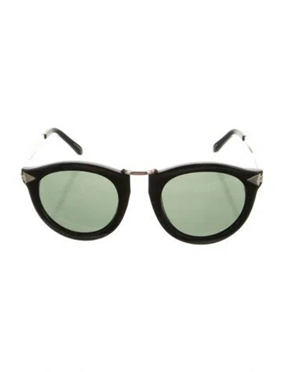 Pre-owned Karen Walker Cat-eye Tinted Sunglasses In Black