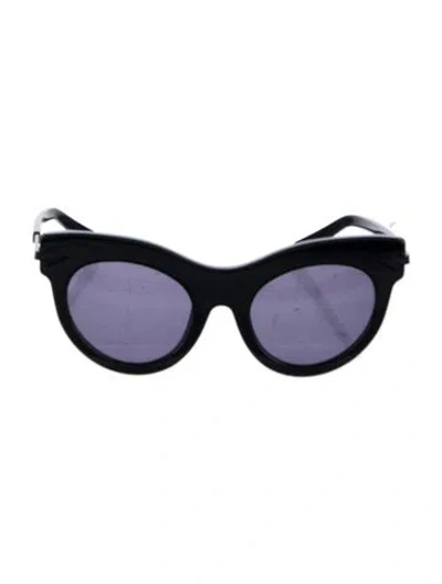 Pre-owned Karen Walker Cat-eye Tinted Sunglasses In Black