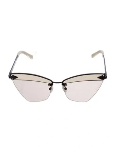 Pre-owned Karen Walker Cat-eye Tinted Sunglasses In Brown/neutrals