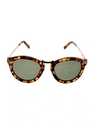Pre-owned Karen Walker Cat-eye Tinted Sunglasses W/ Tags In Brown