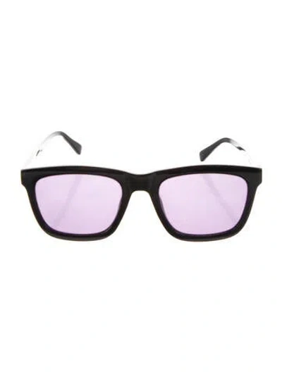 Pre-owned Karen Walker Deep Freeze Square Sunglasses In Black