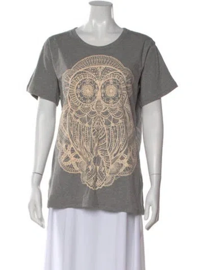 Pre-owned Karen Walker Graphic Print Crew Neck T-shirt In Multi