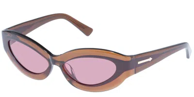 Karen Walker Hana Kas2449772 Occhiali Da Sole Marroni Per Donna